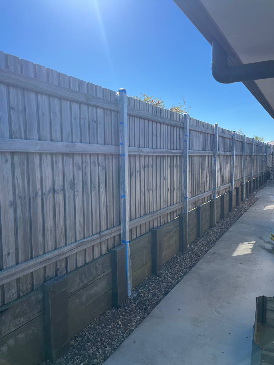 Before: Fence painted
